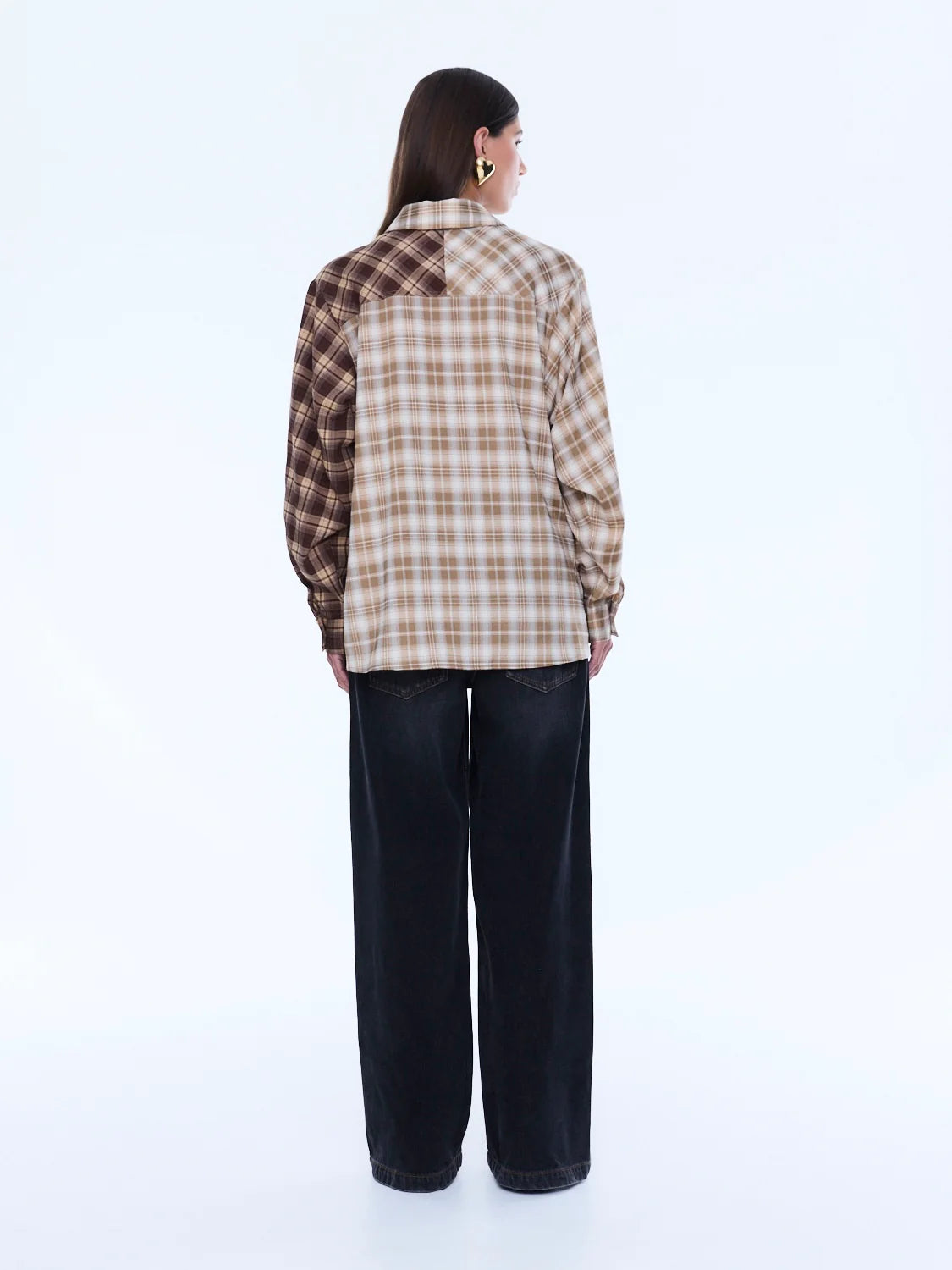 Ena Pelly - Bobbi Check Shirt (Brown) Ena Pelly