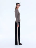 Ena Pelly - Piper Long Sleeve Stripe Top (Sand Stripe) Ena Pelly