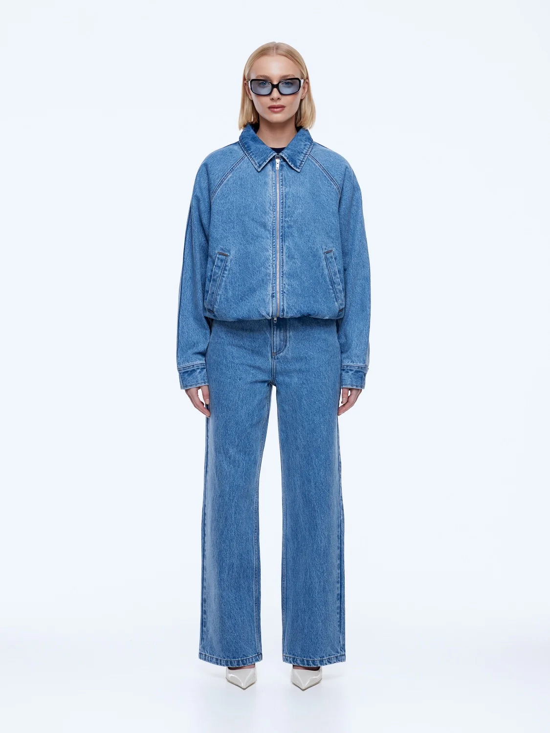 Ena Pelly - Billy Denim Bomber (Light Indigo) Ena Pelly