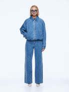 Ena Pelly - Billy Denim Bomber (Light Indigo) Dear Blackbird Boutique