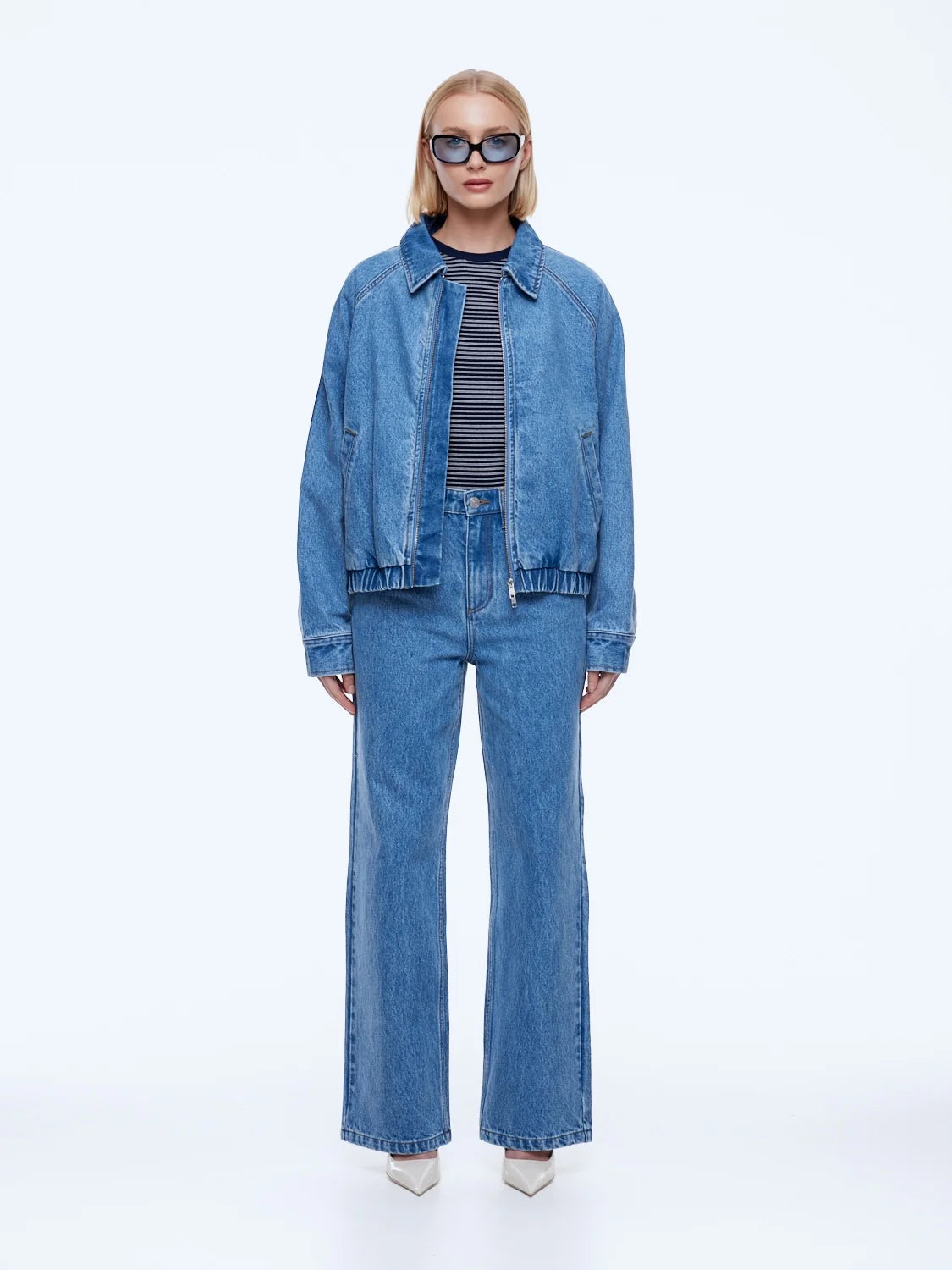 Ena Pelly - Billy Denim Bomber (Light Indigo) Ena Pelly