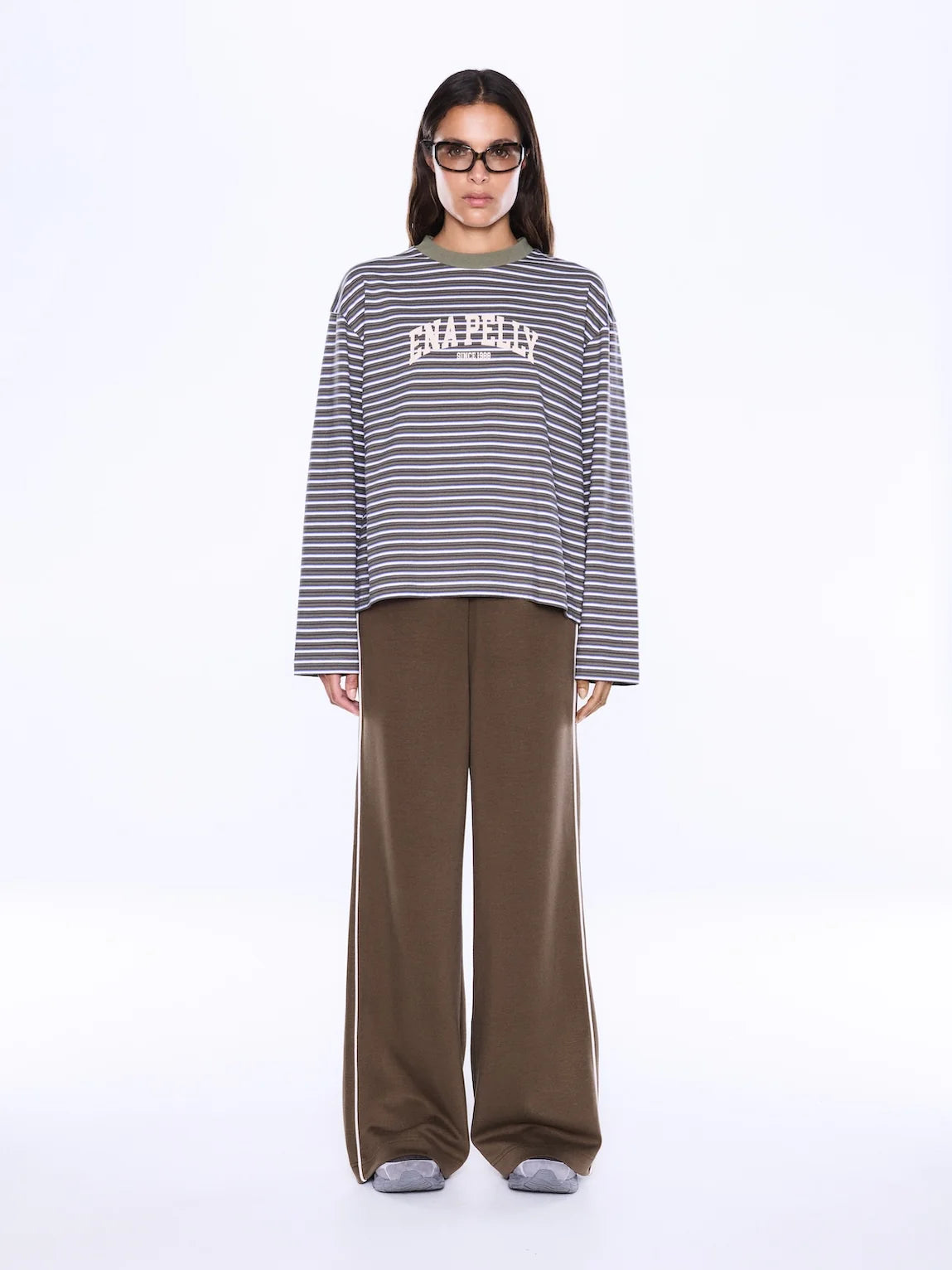 Ena Pelly - Maria Boxy Long Sleeve Tee (Monroe) Ena Pelly