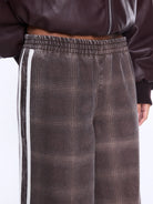 Ena Pelly - Myla Wide Leg Pant (Burgundy Check) Ena Pelly
