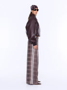 Ena Pelly - Myla Wide Leg Pant (Burgundy Check) Ena Pelly