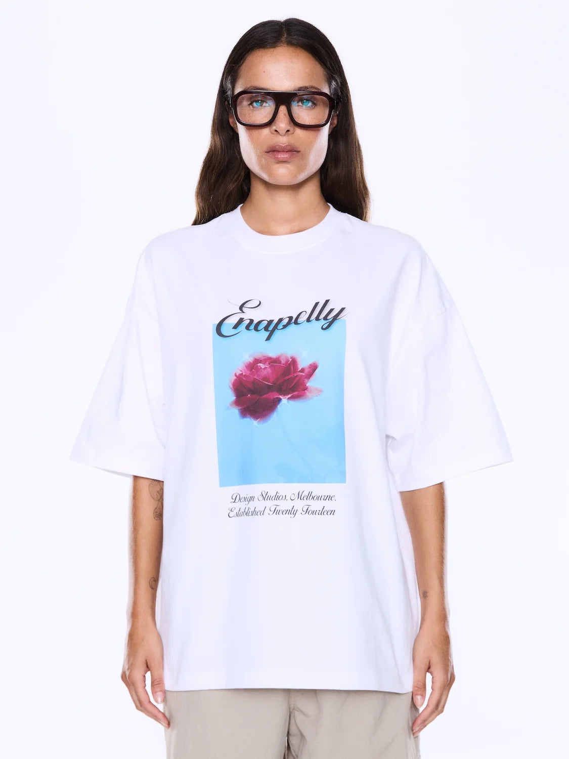 Ena Pelly - Maeve Relaxed Tee (Rose Garden) Ena Pelly