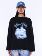 Ena Pelly - Elsa Long Sleeve Relaxed Tee (Vintage Black) Ena Pelly