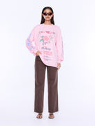 Ena Pelly - Hailey Long Sleeve Cuffed Tee (Blush Pink) Ena Pelly