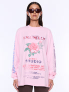 Ena Pelly - Hailey Long Sleeve Cuffed Tee (Blush Pink) Ena Pelly