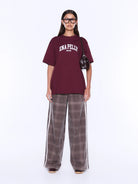 Ena Pelly - Ivy Relaxed Tee (Burgundy) Ena Pelly