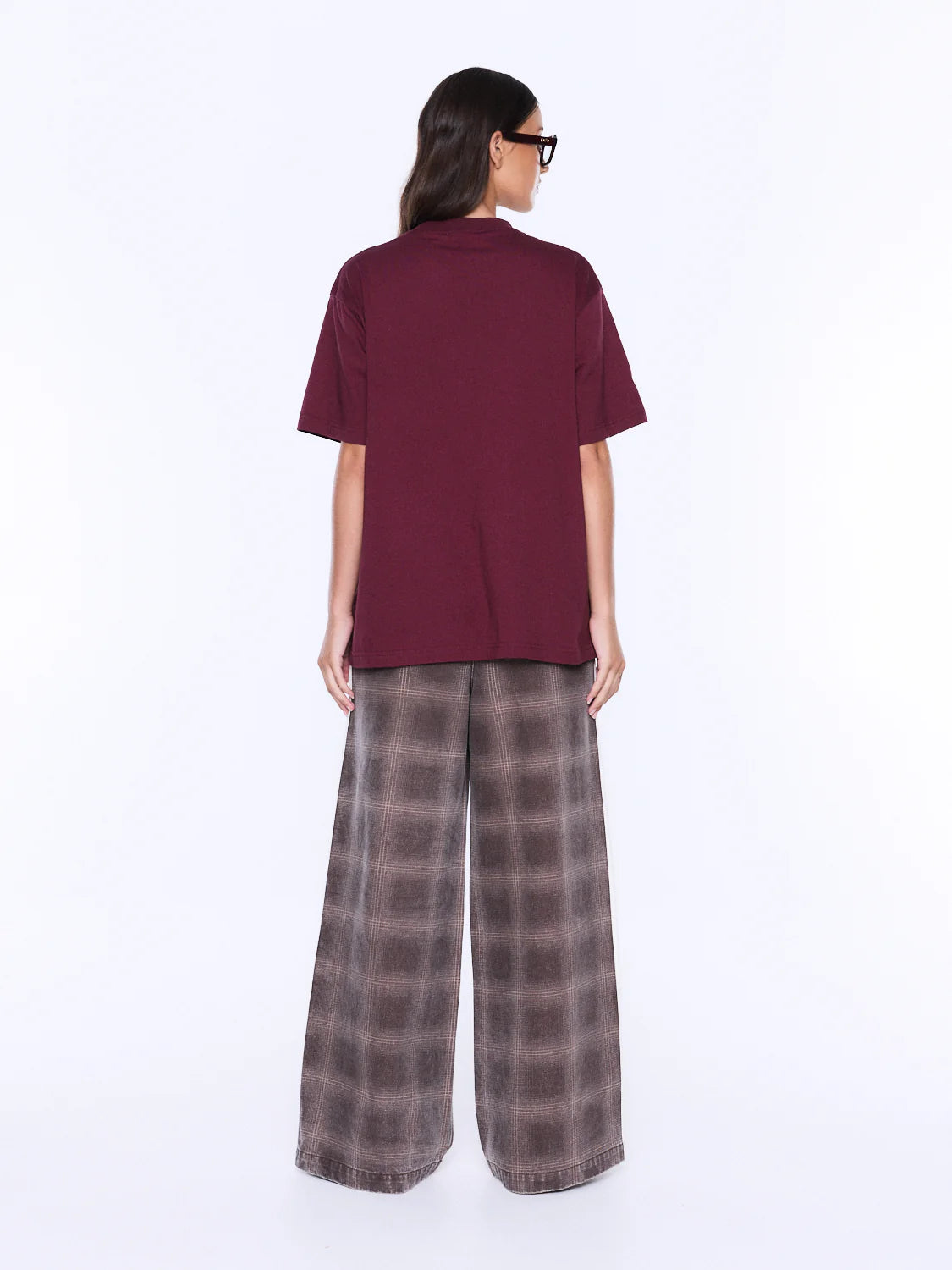Ena Pelly - Ivy Relaxed Tee (Burgundy) Ena Pelly