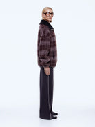 Ena Pelly - Winnie 1/4 Zip (Burgundy Check) Ena Pelly