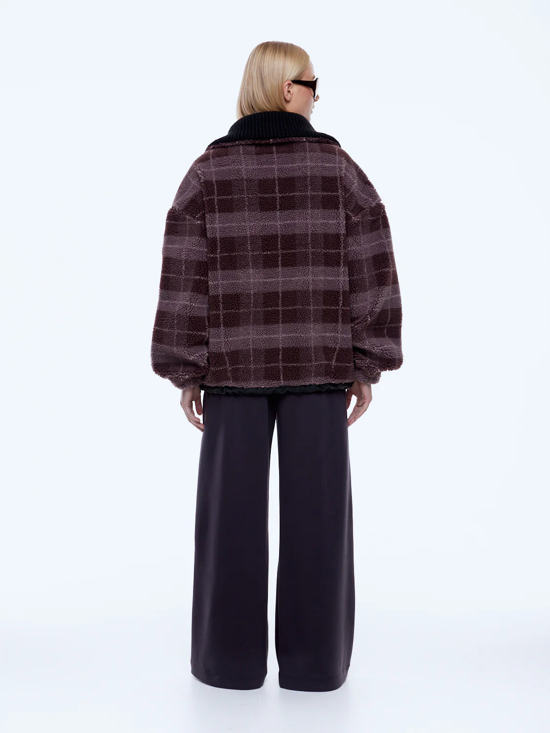 Ena Pelly - Winnie 1/4 Zip (Burgundy Check) Ena Pelly