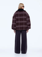 Ena Pelly - Winnie 1/4 Zip (Burgundy Check) Ena Pelly