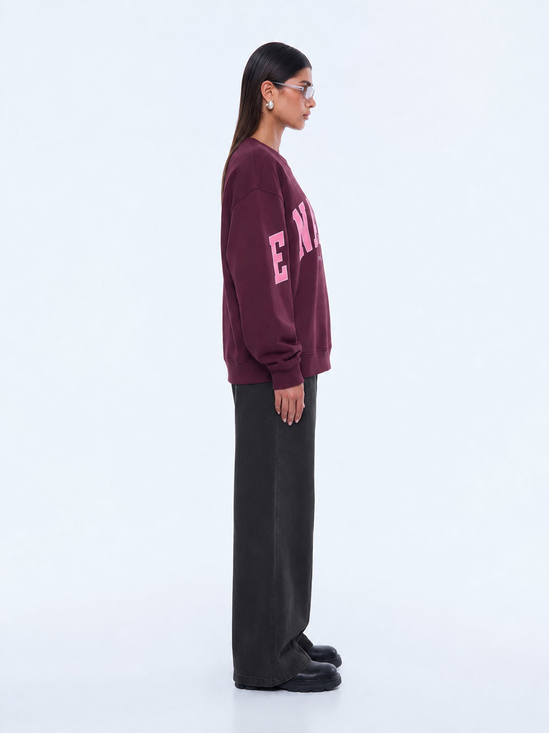 Ena Pelly - Cassie Oversized Sweater (Deep Cherry Red) Ena Pelly
