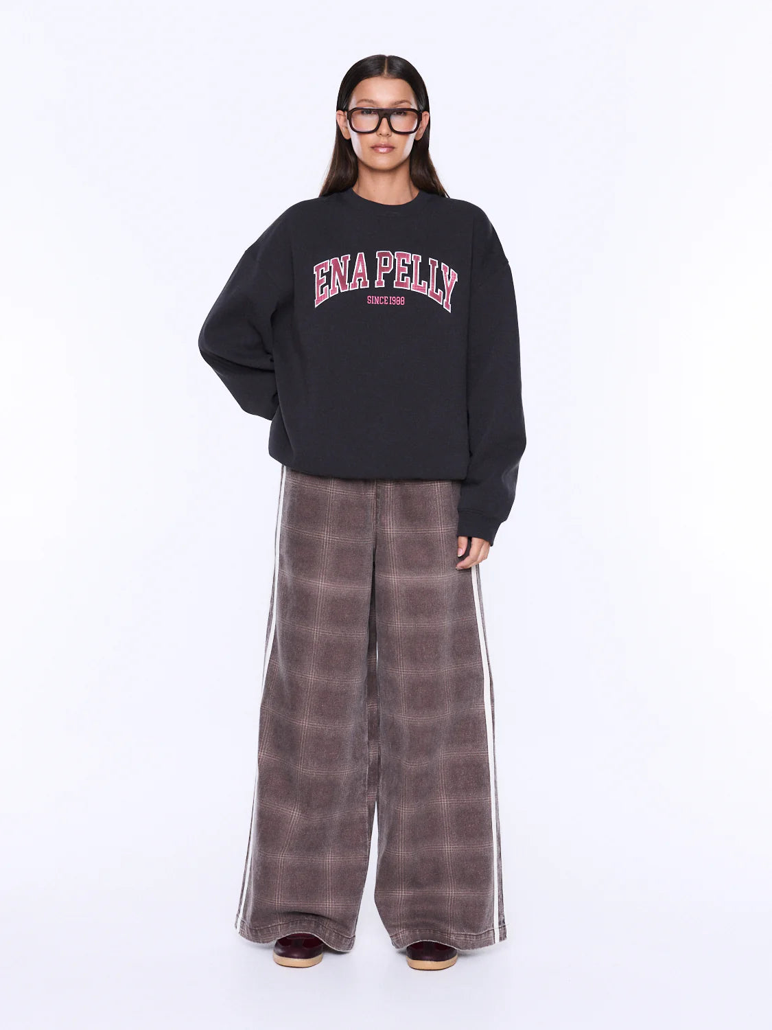 Ena Pelly - Mila Oversized Sweater (Phantom) Ena Pelly