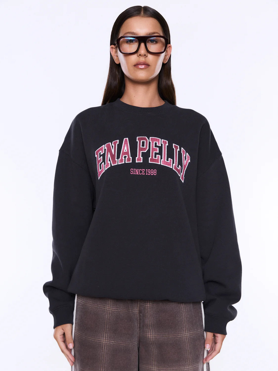 Ena Pelly - Mila Oversized Sweater (Phantom) Ena Pelly