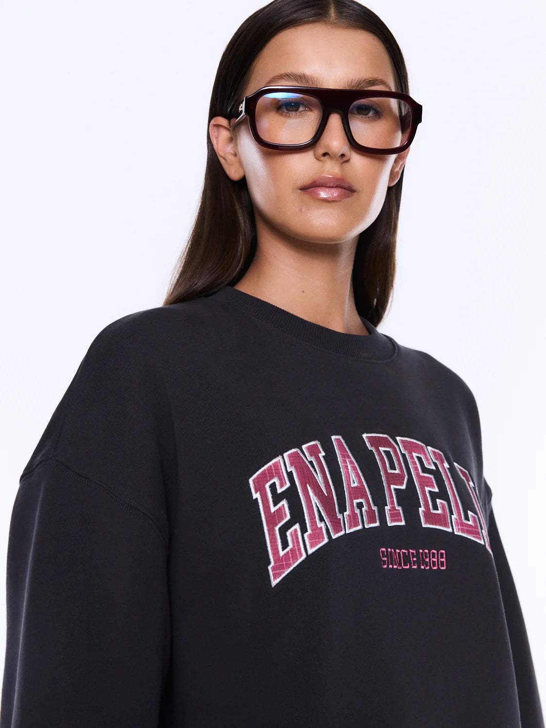 Ena Pelly - Mila Oversized Sweater (Phantom) Ena Pelly