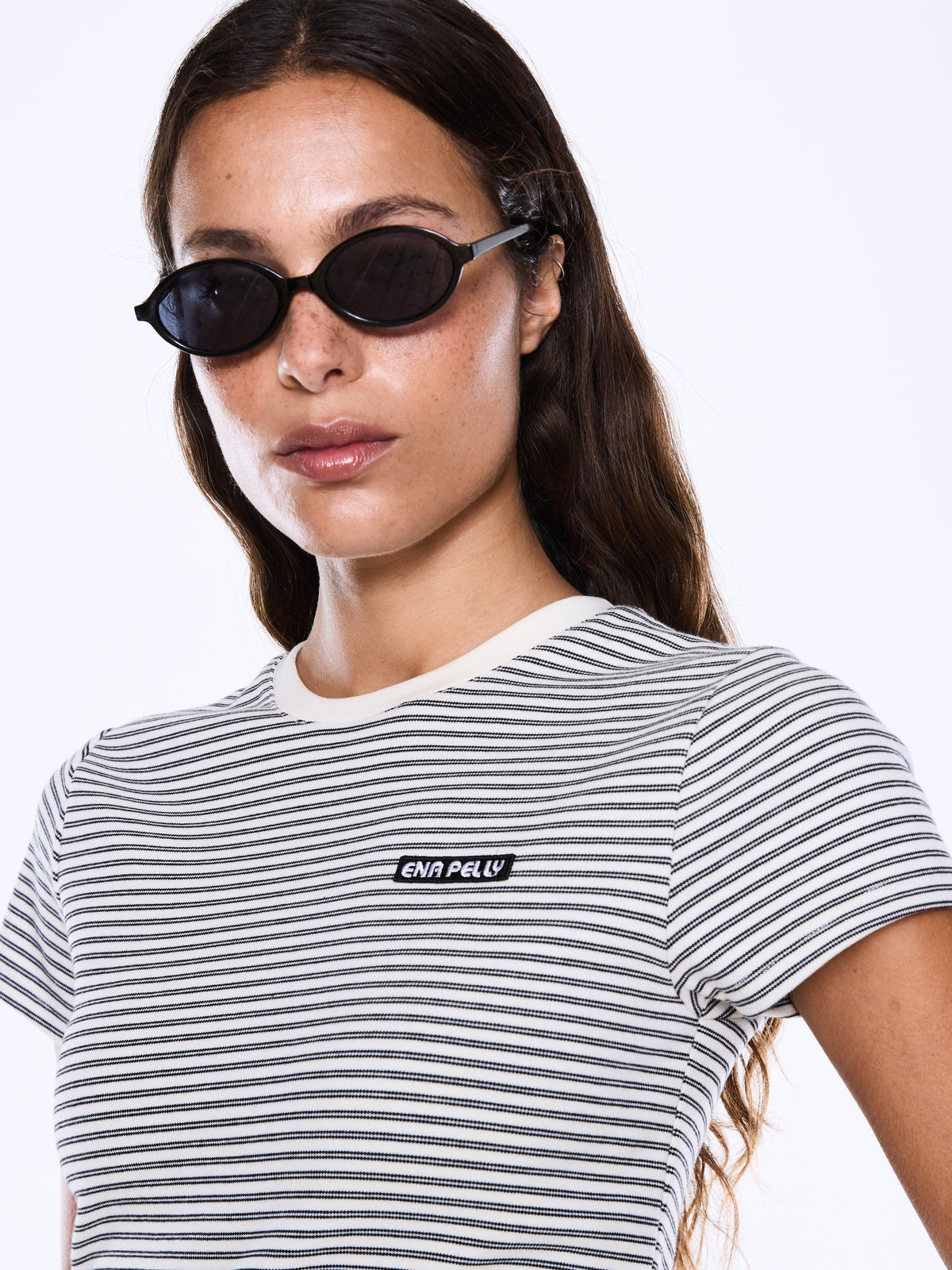 Ena Pelly - Penny Baby Tee (Black/White Stripe) Ena Pelly