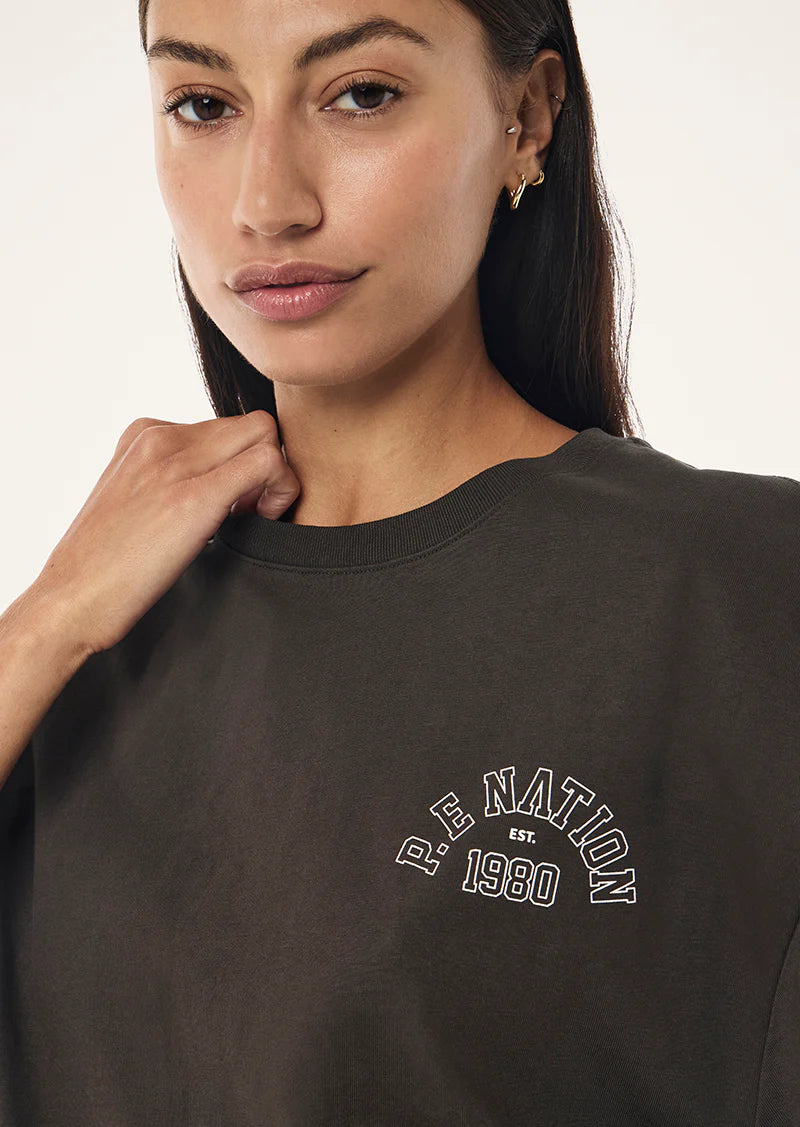 P.E Nation - Established Oversized Tee (Dark Olive) P.E Nation