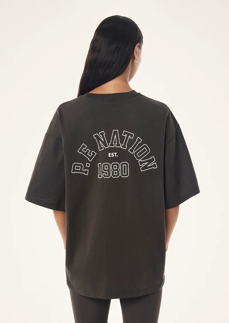 P.E Nation - Established Oversized Tee (Dark Olive) P.E Nation