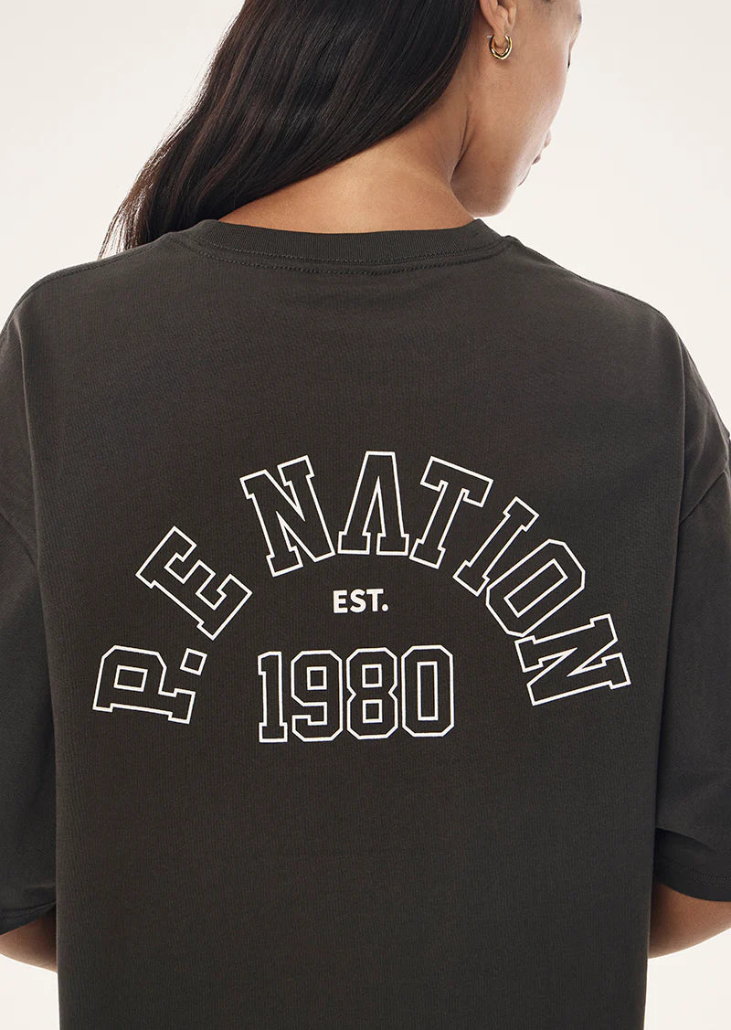 P.E Nation - Established Oversized Tee (Dark Olive) P.E Nation