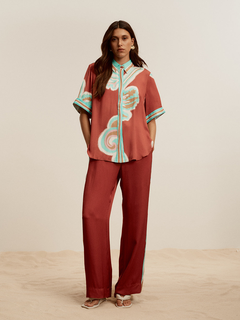 Kivari - Enzo Pant (Maroon) Kivari