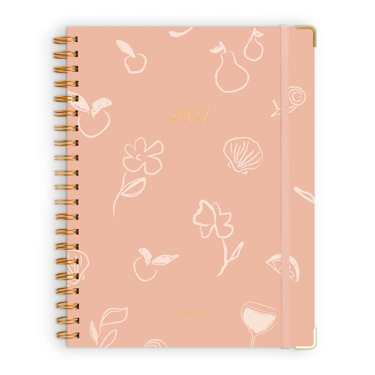 Fox & Fallow - 2027 A4 Academic Vertical Planner (Amalfi Peach) Fox & Fallow