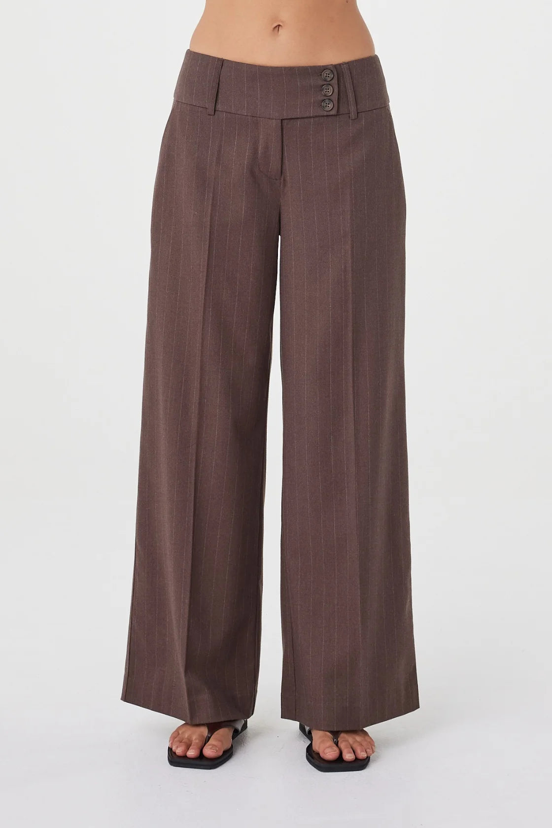 Arcaa - Mannon Pant (Espresso Pinstripe) Arcaa