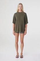 Arcaa - Pippa Oversized Tee (Smokey Olive & Dusk Blue) Arcaa