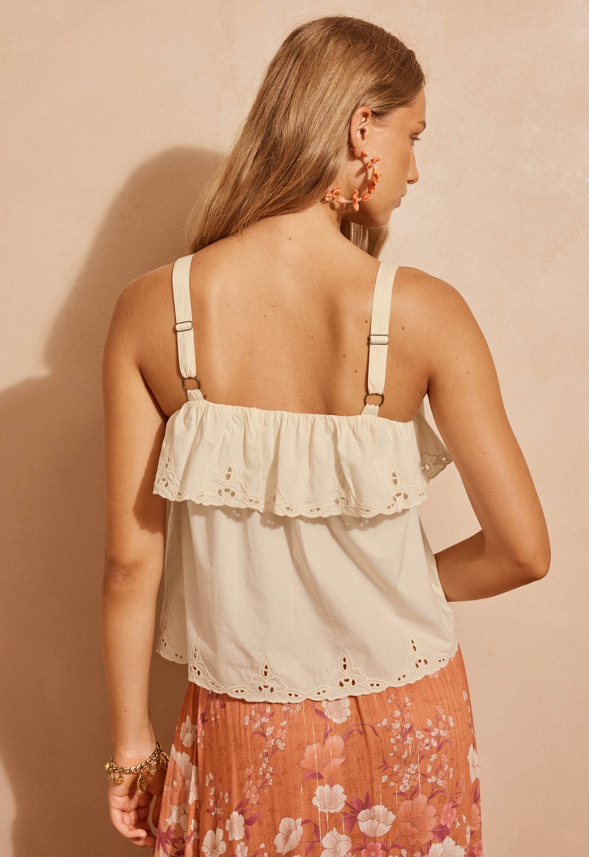 Spell - Fleur De Lis Cami (White) Spell