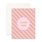 Fox & Fallow - Thank You Petal Stripe Greeting Card Fox & Fallow