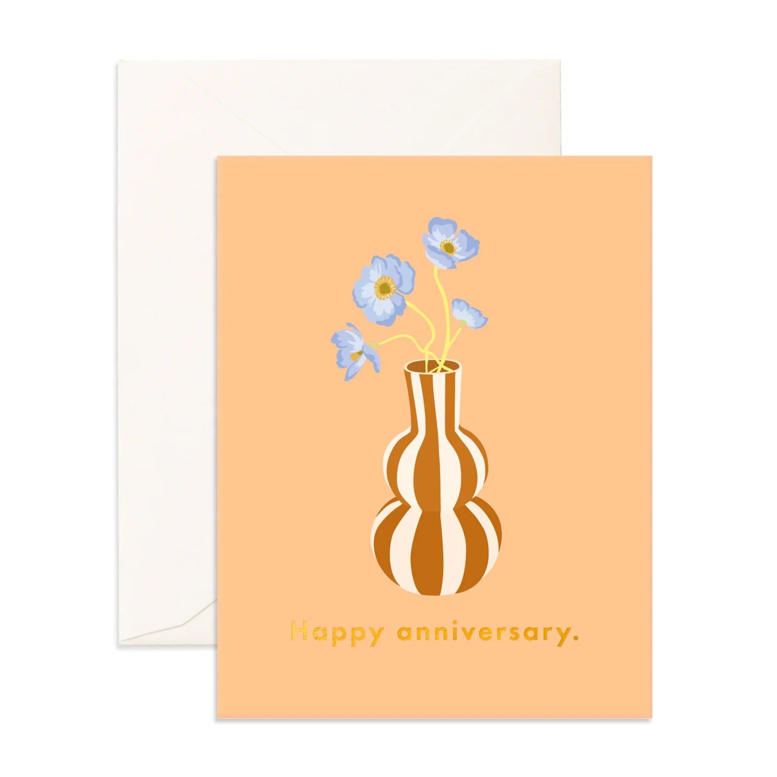 Fox & Fallow - Anniversary Bubble Vase Greeting Card Fox & Fallow