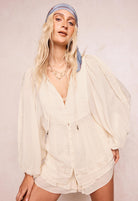 Spell - Ines Boho Blouse (Light Sand) Spell
