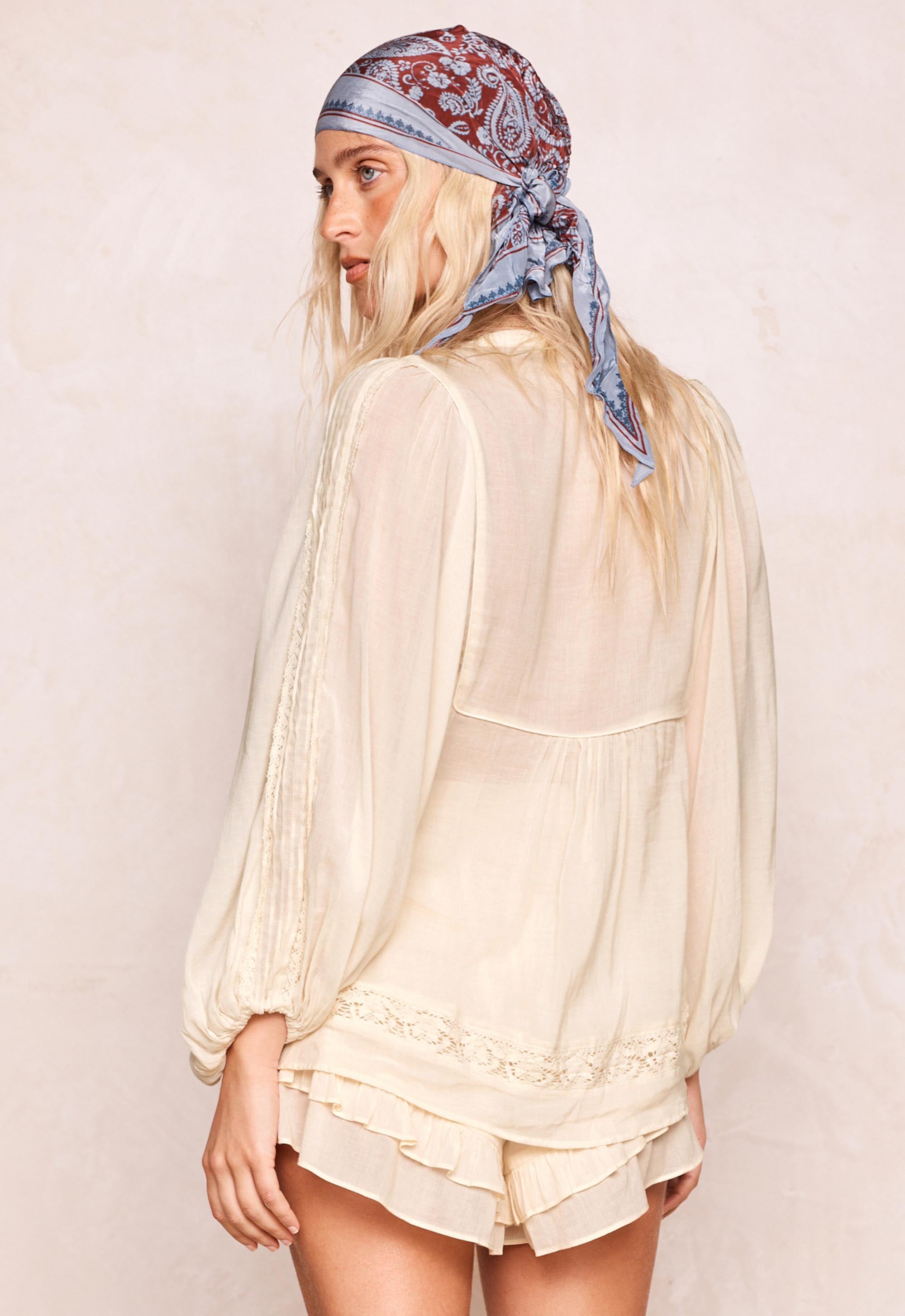 Spell - Ines Boho Blouse (Light Sand) Spell