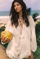 Spell - Ines Boho Blouse (Light Sand) Spell
