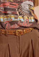 Spell - Tempest Studded Suede Belt (Tan) Spell
