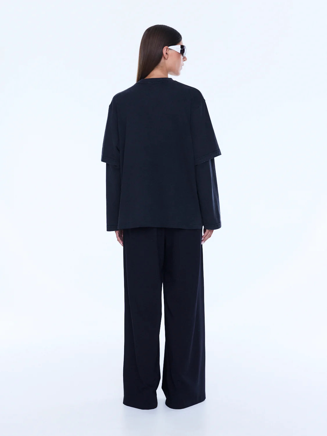 Ena Pelly - Mock Layer Long Sleeve Tee (Vintage Black/ EP Studios) Ena Pelly