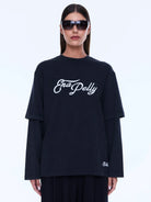 Ena Pelly - Mock Layer Long Sleeve Tee (Vintage Black/ EP Studios) Ena Pelly