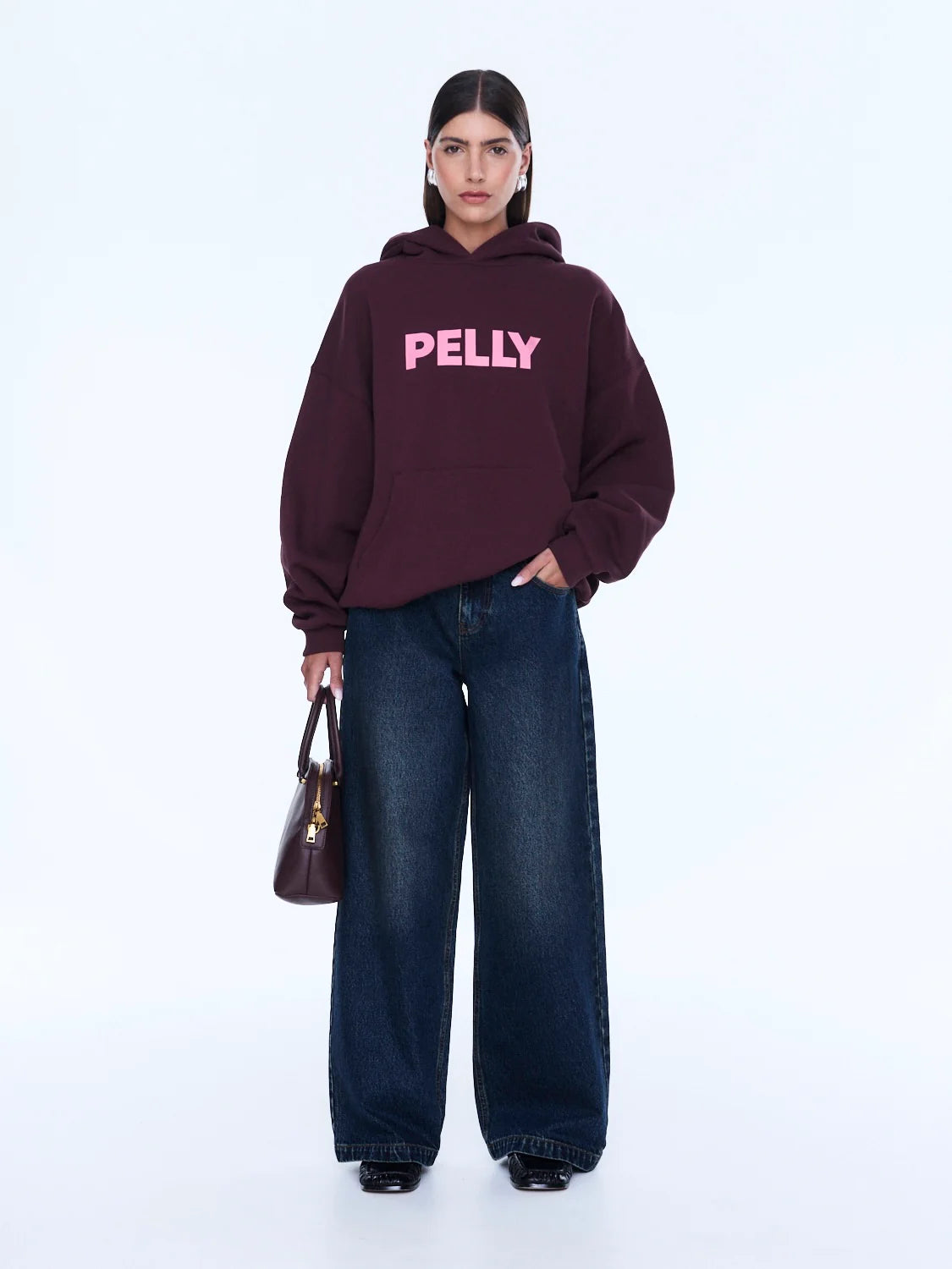 Ena Pelly - Cassie Oversized Hoodie (Deep Cherry/Pelly) Ena Pelly