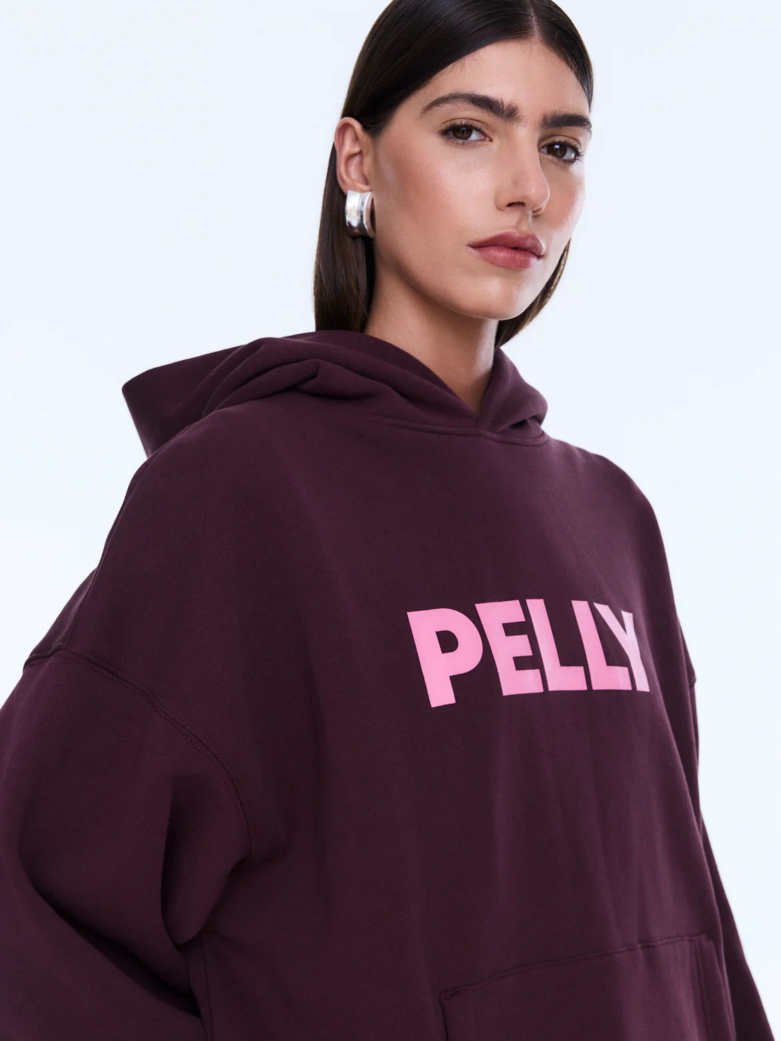 Ena Pelly - Cassie Oversized Hoodie (Deep Cherry/Pelly) Ena Pelly