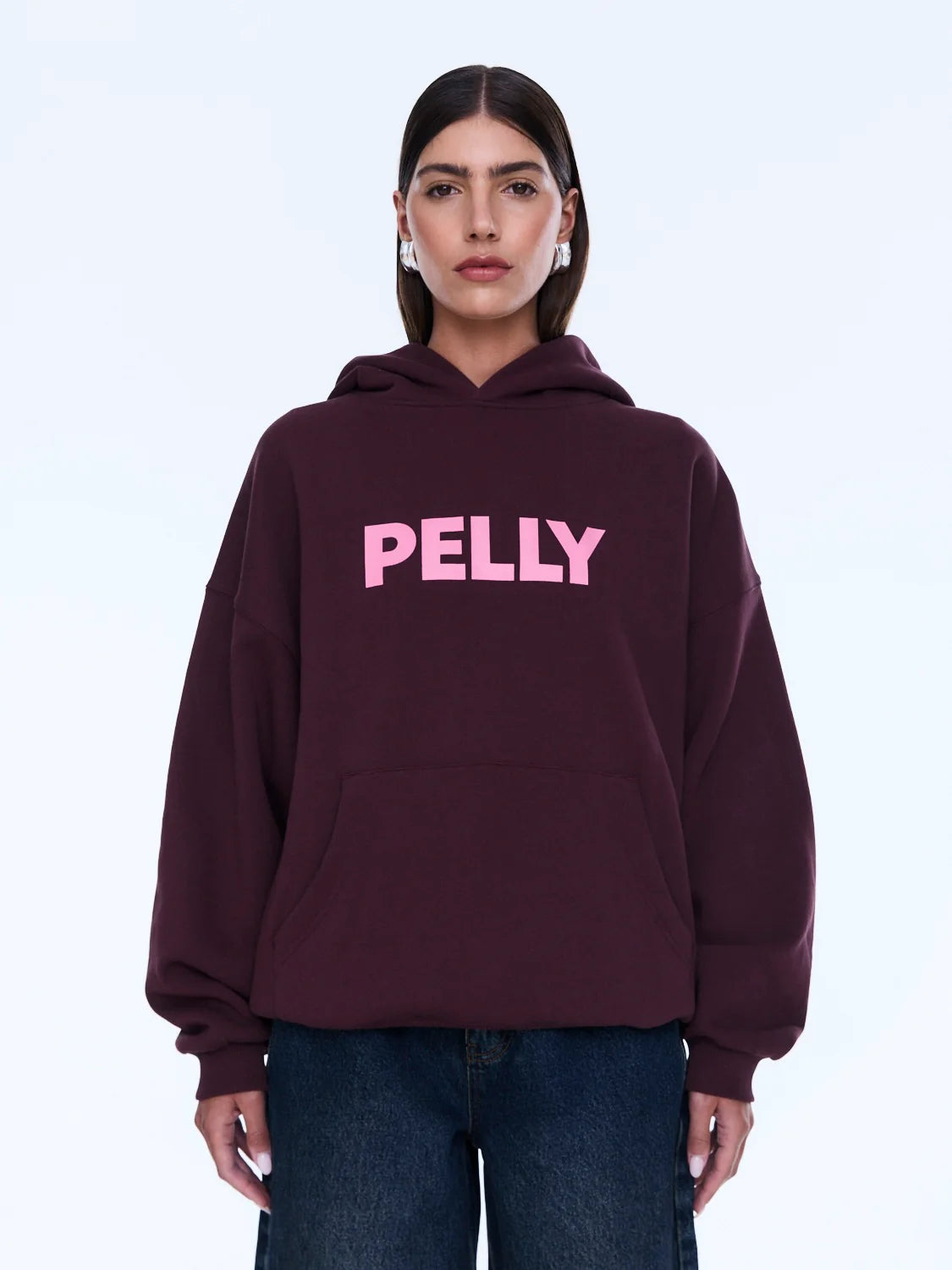 Ena Pelly - Cassie Oversized Hoodie (Deep Cherry/Pelly) Ena Pelly