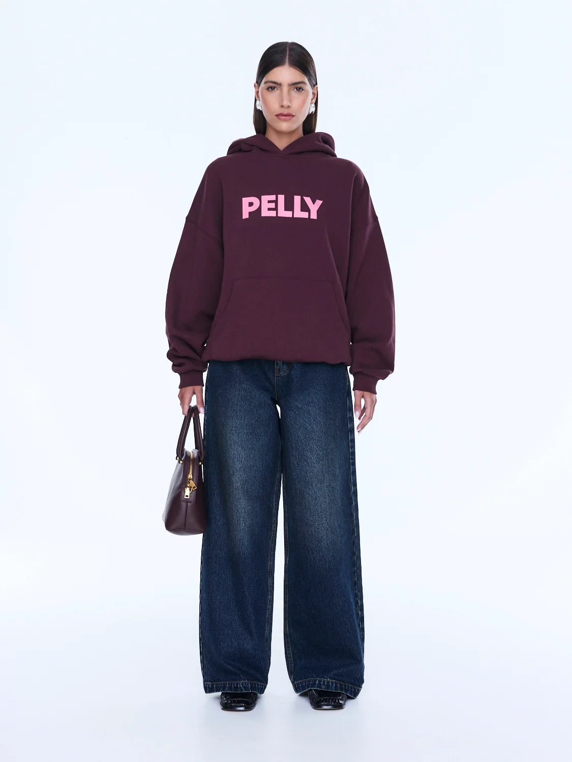 Ena Pelly - Cassie Oversized Hoodie (Deep Cherry/Pelly) Ena Pelly