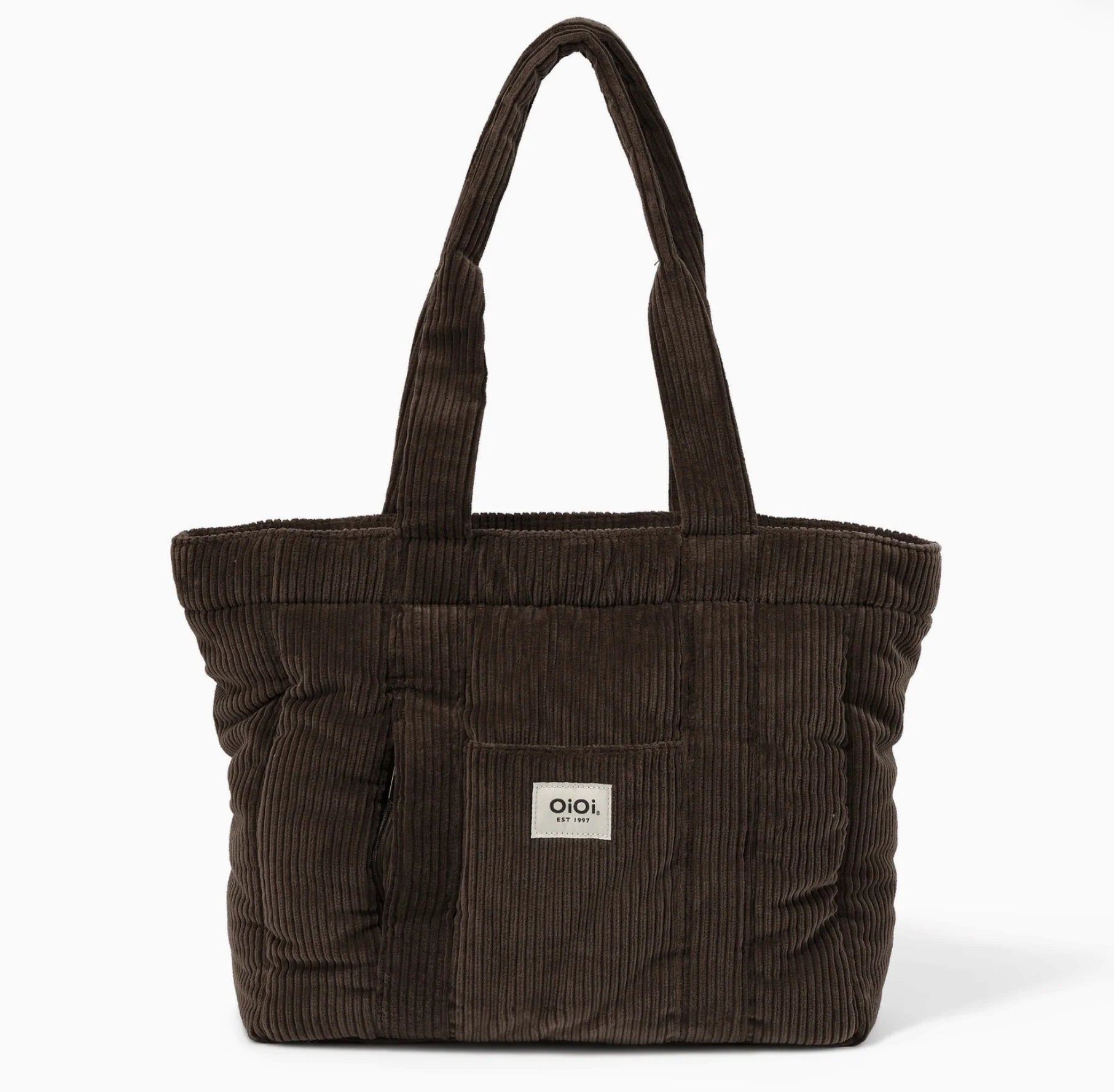 OiOi - Everyday Tote (Chocolate Brown Corduroy) OiOi