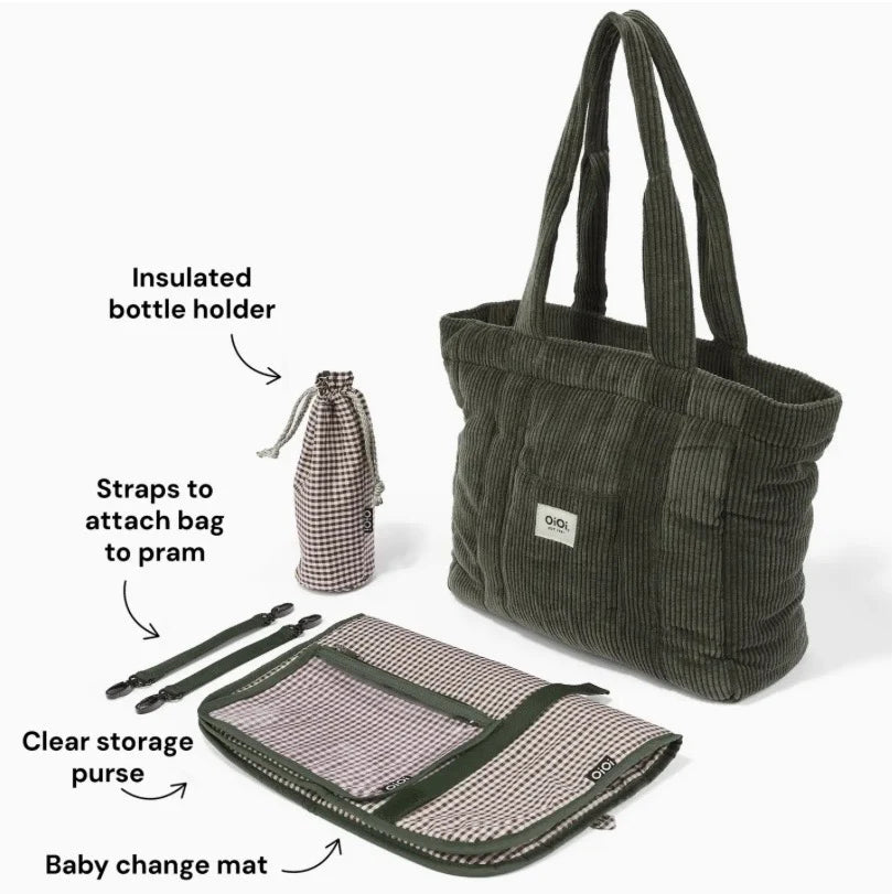 OiOi - Everyday Tote (Moss Green) OiOi