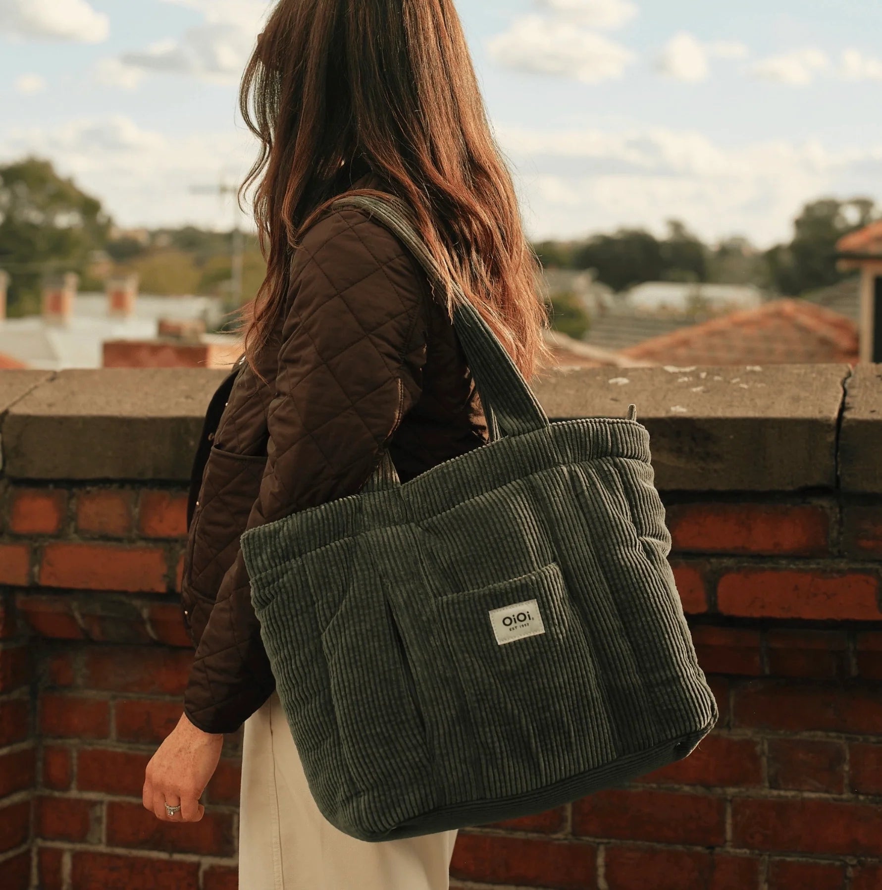 OiOi - Everyday Tote (Moss Green) OiOi