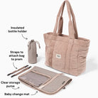 OiOi - Everyday Tote (Rose Pink Corduroy) OiOi