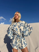 Kivari - Bluebell Playsuit (Blue Ecru) Kivari