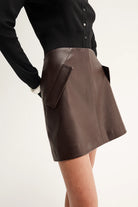Elka Collective - Dawson Mini Skirt (Chocolate) Elka Collective