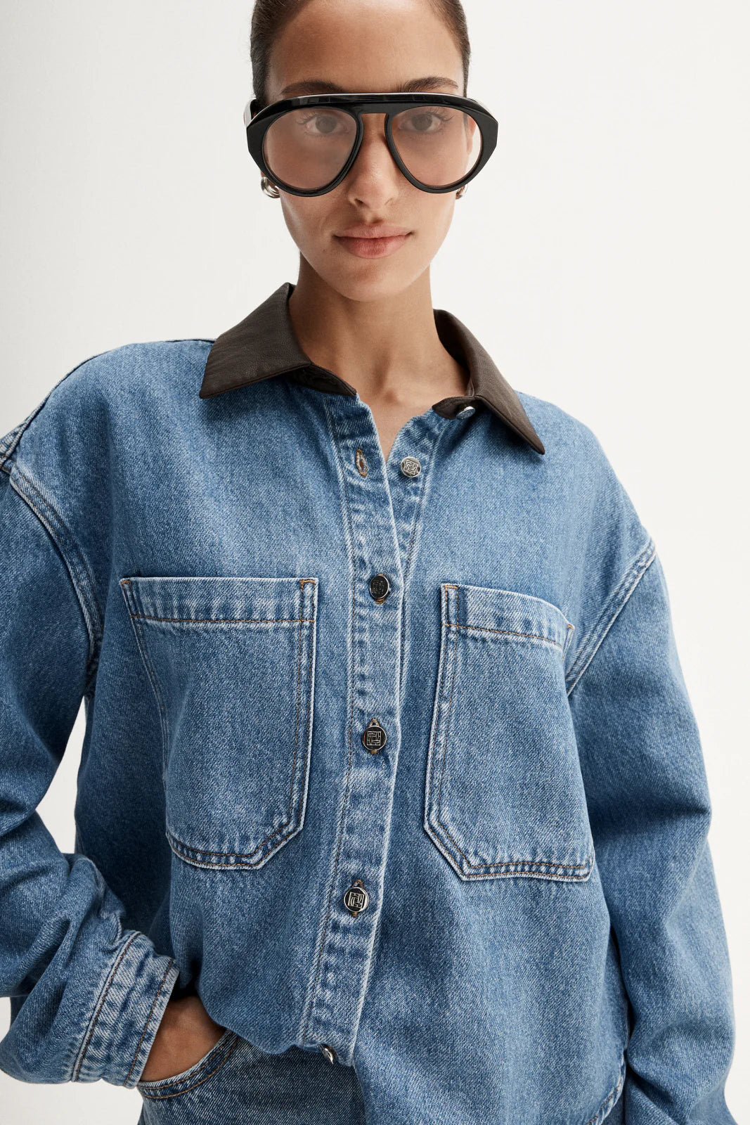 Elka Collective - Benji Denim Shirt (Trinity Blue) Elka Collective