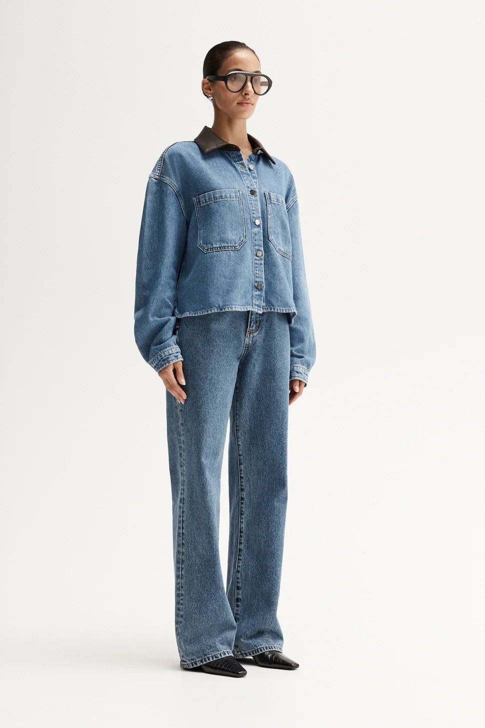 Elka Collective - Benji Denim Shirt (Trinity Blue) Elka Collective